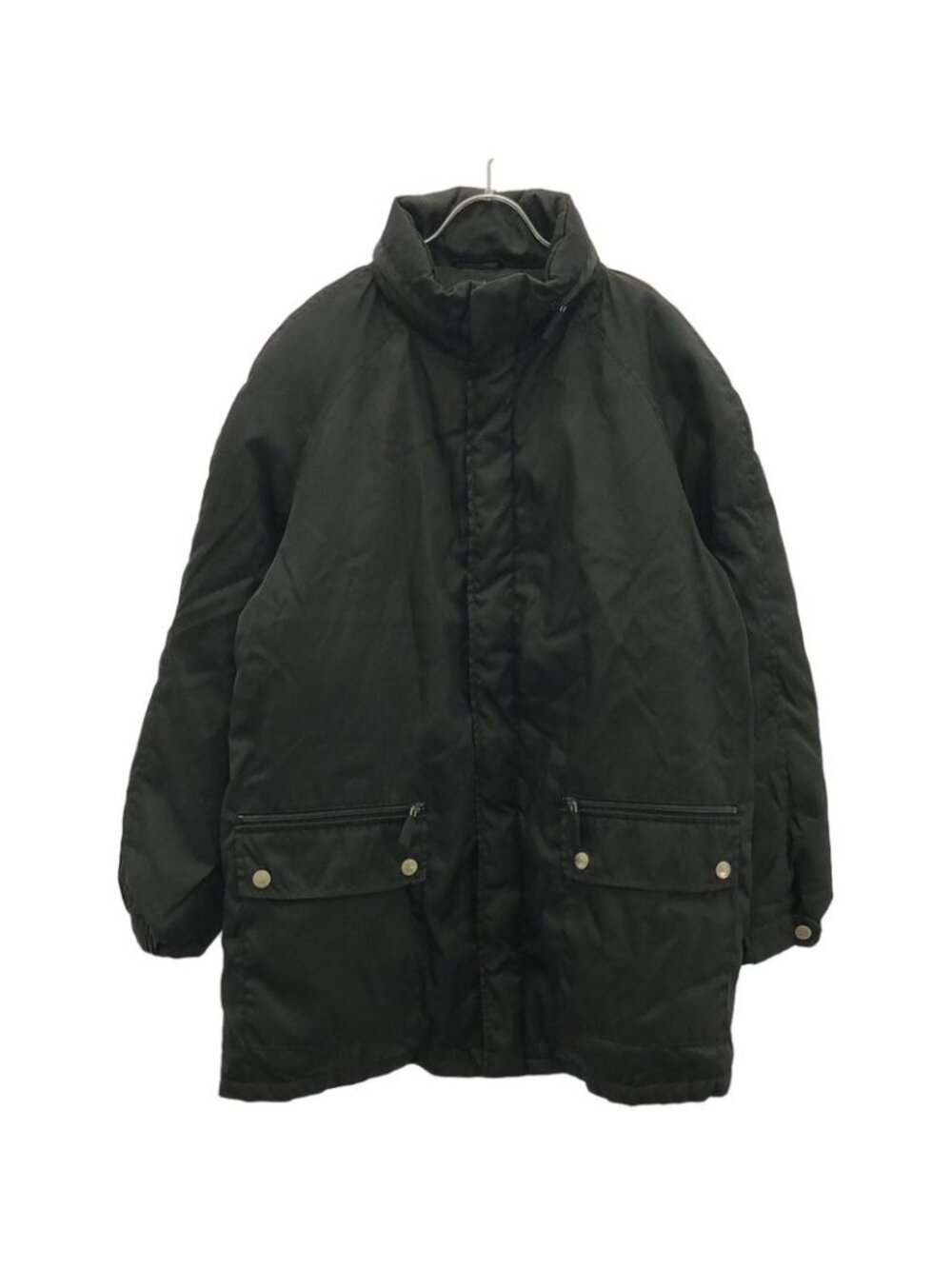 Prada Vintage Nylon Padded Half Coat Jacket Black
